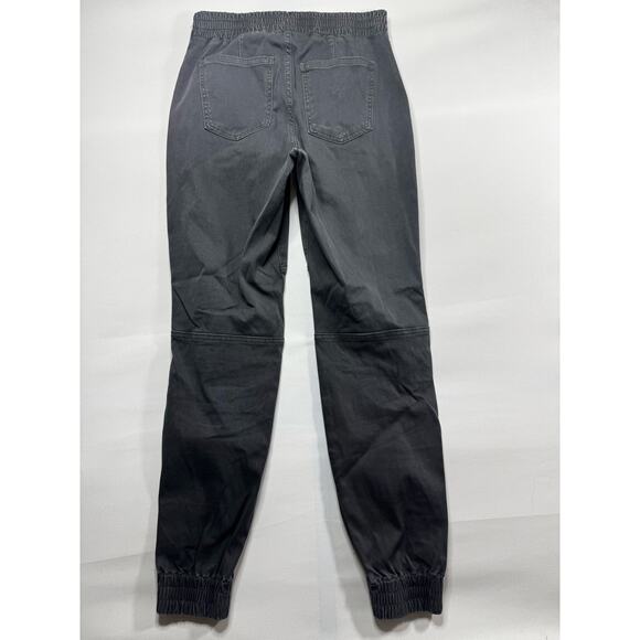 Spanx Women's Gray Elastic Waist Pull On Ankle Zip Cargo Jogger Pants - Size M - Picture 2 of 5